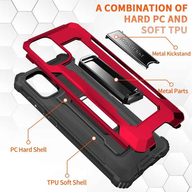 For Samsung Galaxy A71 10 PCS Knight Jazz PC+TPU Shockproof Protective Case with Foldable Holder