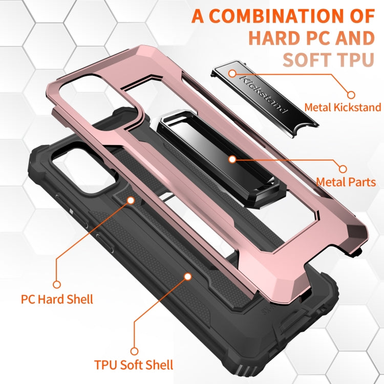 For Samsung Galaxy A71 10 PCS Knight Jazz PC+TPU Shockproof Protective Case with Foldable Holder