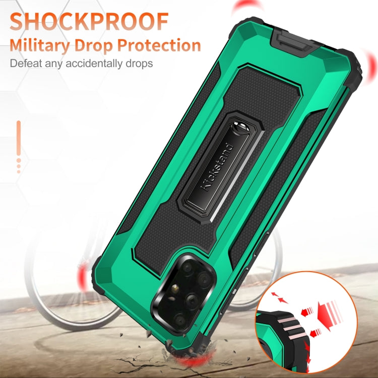 For Samsung Galaxy A71 10 PCS Knight Jazz PC+TPU Shockproof Protective Case with Foldable Holder