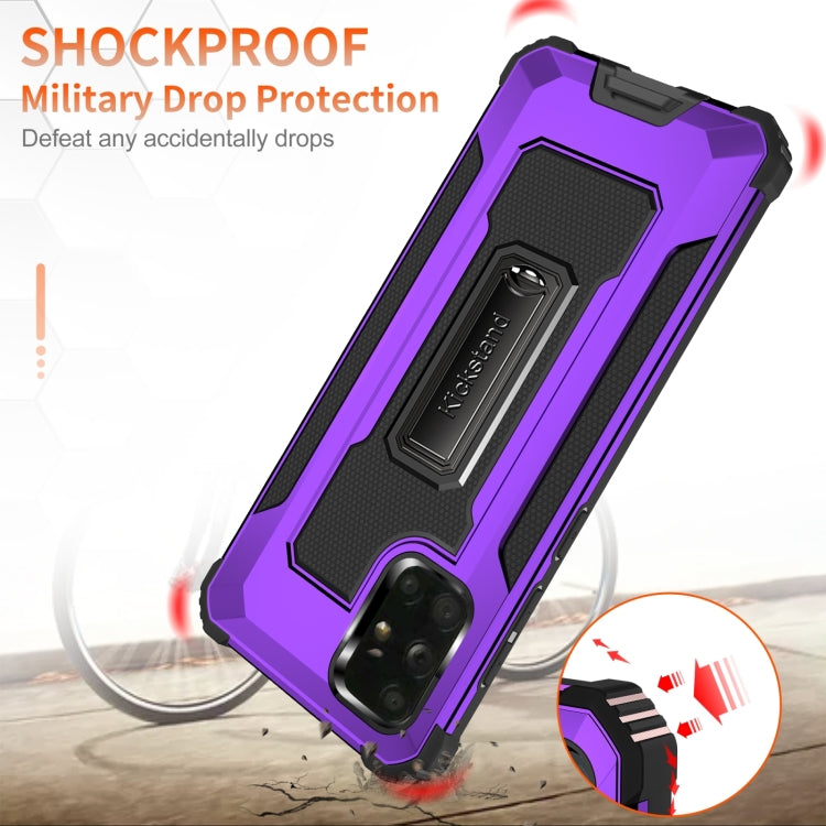 For Samsung Galaxy A71 10 PCS Knight Jazz PC+TPU Shockproof Protective Case with Foldable Holder