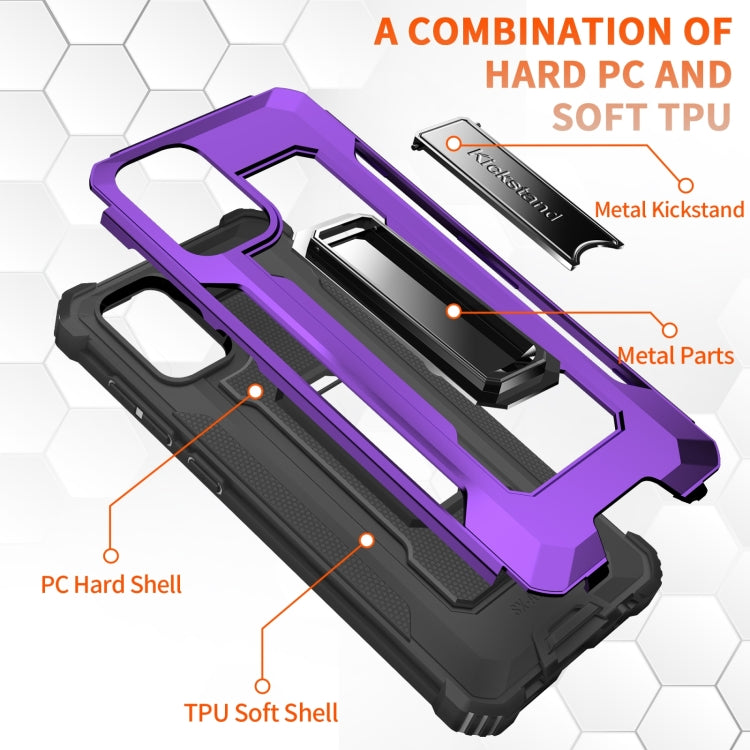 For Samsung Galaxy A71 10 PCS Knight Jazz PC+TPU Shockproof Protective Case with Foldable Holder