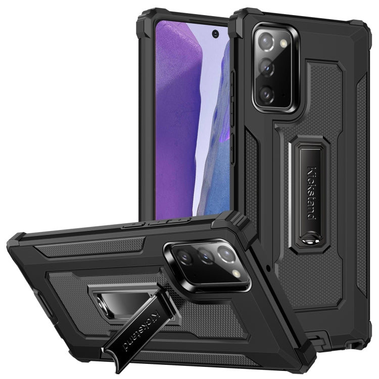 For Samsung Galaxy Note20 10 PCS Knight Jazz PC+TPU Shockproof Protective Case with Foldable Holder