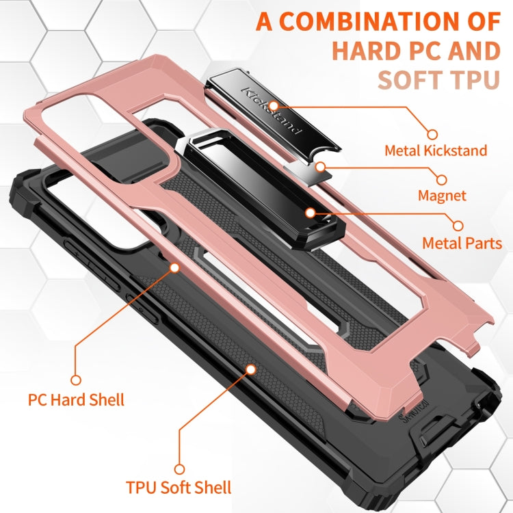 For Samsung Galaxy Note20 10 PCS Knight Jazz PC+TPU Shockproof Protective Case with Foldable Holder