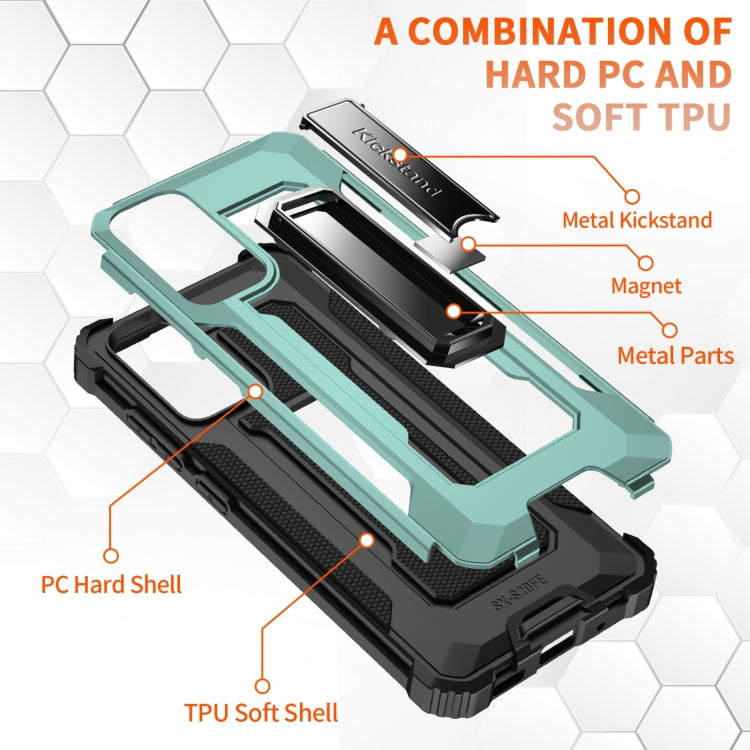 For Samsung Galaxy S20 FE 5G 10 PCS Knight Jazz PC+TPU Shockproof Protective Case with Foldable Holder