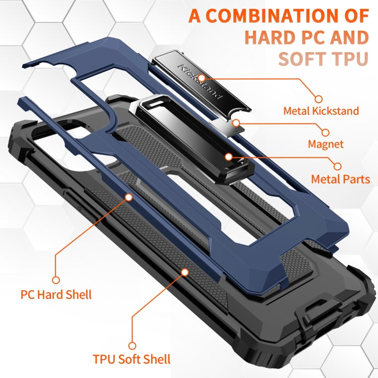 For Samsung Galaxy S21+ 5G 10 PCS Knight Jazz PC+TPU Shockproof Protective Case with Foldable Holder