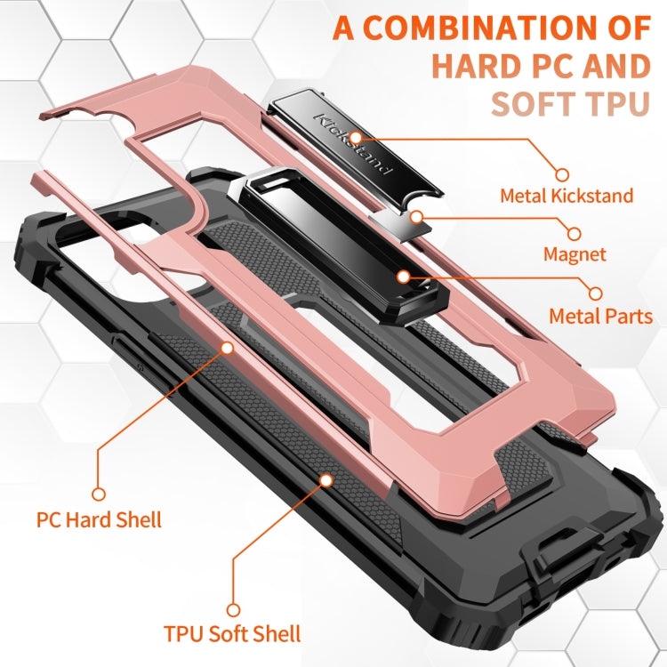 For Samsung Galaxy S21+ 5G 10 PCS Knight Jazz PC+TPU Shockproof Protective Case with Foldable Holder