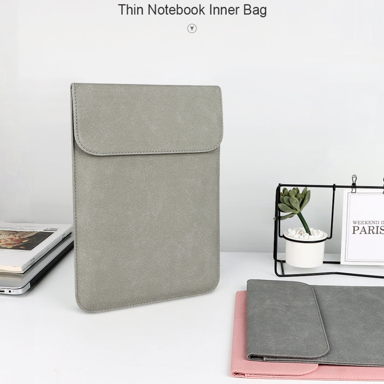 PU02 Ultra-thin Notebook Liner Bag with Small Bag, Size:11.6-12.5 inch