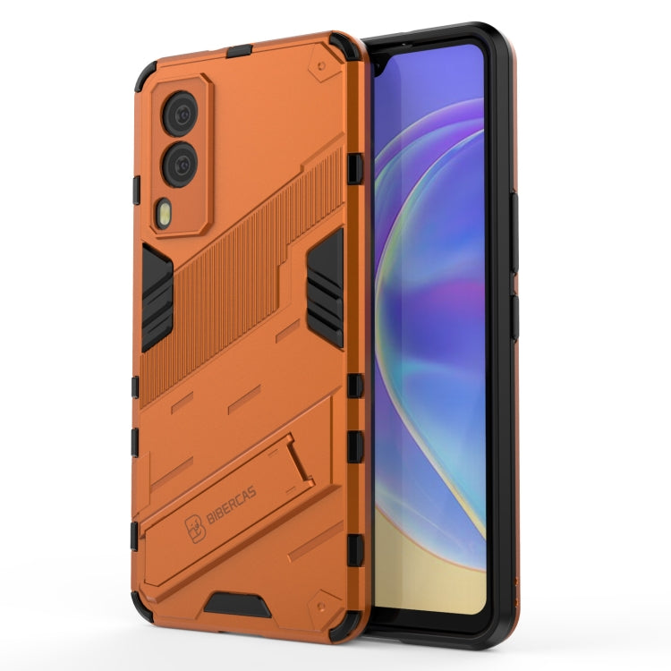 For vivo V21e 5G Punk Armor 2 in 1 PC + TPU Shockproof Case with Invisible Holder