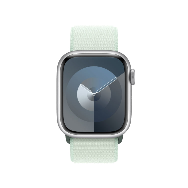 Loop Type Sport Watch Band For Apple Watch Series 9&8&7 41mm / SE 3&SE 2&6&SE&5&4 40mm / 3&2&1 38mm  - Mint Green