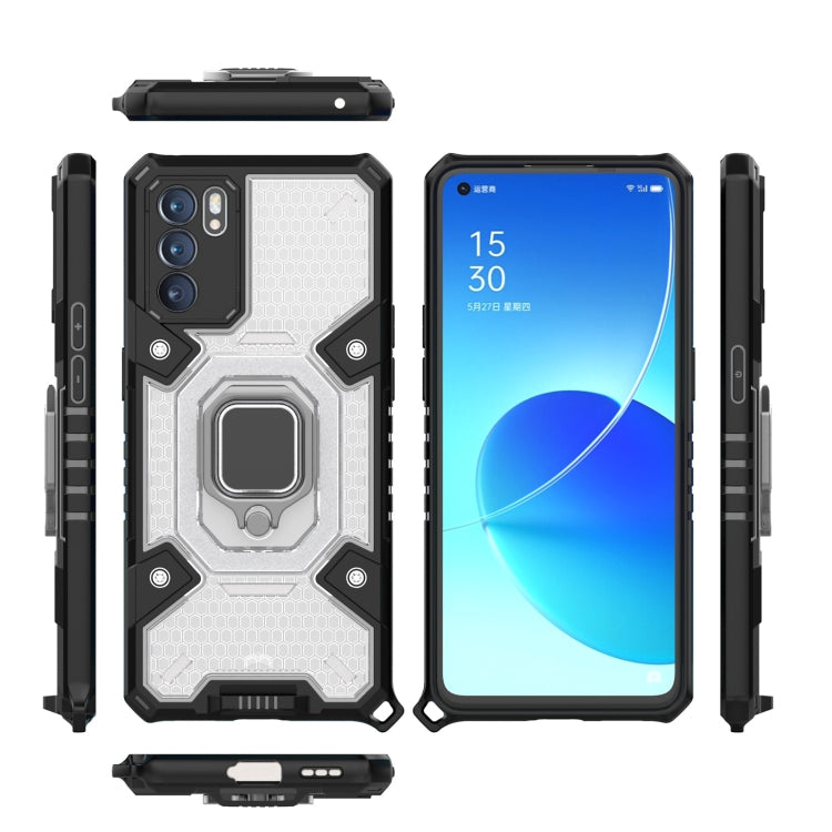 For OPPO Reno6 Space PC + TPU Ring Holder Protective Case