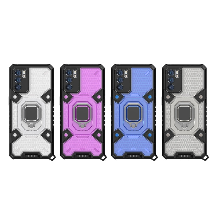 For OPPO Reno6 Space PC + TPU Ring Holder Protective Case