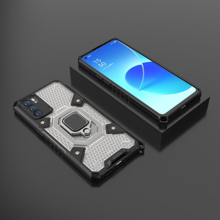 For OPPO Reno6 Space PC + TPU Ring Holder Protective Case