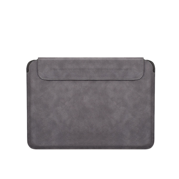 PU03 Lightweight Sheepskin Notebook Liner Bag, Size:14.1-15.4 inch(Deep Space Gray)
