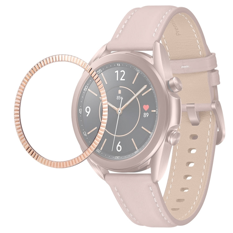 For Samsung Galaxy Watch 3 41mm Smart Watch Wave Texture Bezel Ring
