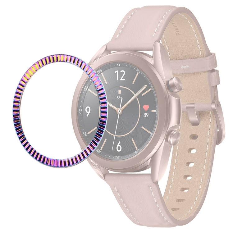 For Samsung Galaxy Watch 3 41mm Smart Watch Wave Texture Bezel Ring