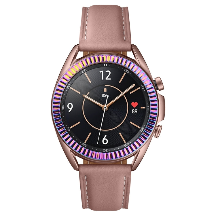 For Samsung Galaxy Watch 3 41mm Smart Watch Wave Texture Bezel Ring