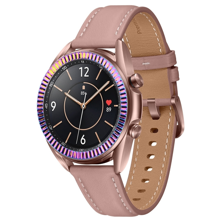 For Samsung Galaxy Watch 3 41mm Smart Watch Wave Texture Bezel Ring