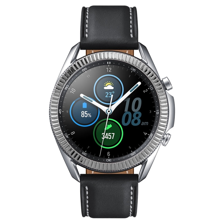 For Samsung Galaxy Watch 3 45mm Smart Watch Wave Texture Bezel Ring