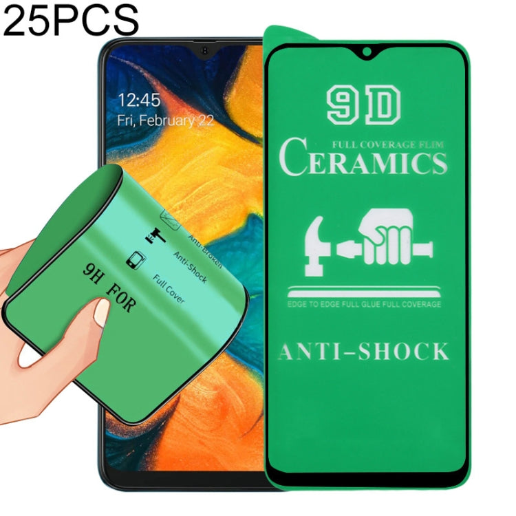 For Samsung Galaxy A40s 25 PCS 9D Full Screen Full Glue Ceramic Film