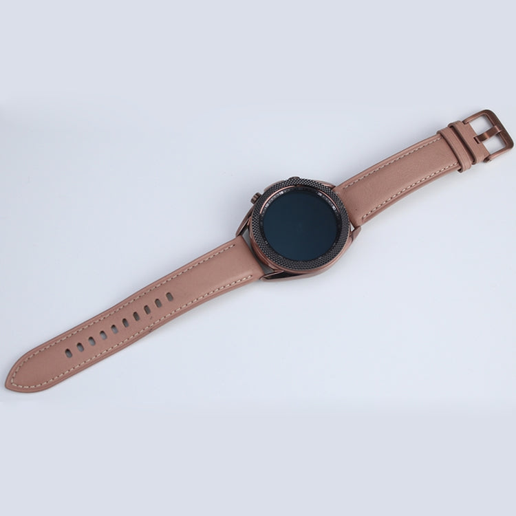 For Samsung Galaxy Watch 3 41mm Smart Watch Rhombus Texture Bezel Ring