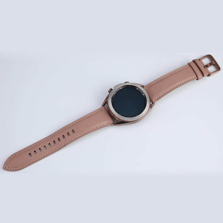 For Samsung Galaxy Watch 3 41mm Smart Watch Rhombus Texture Bezel Ring