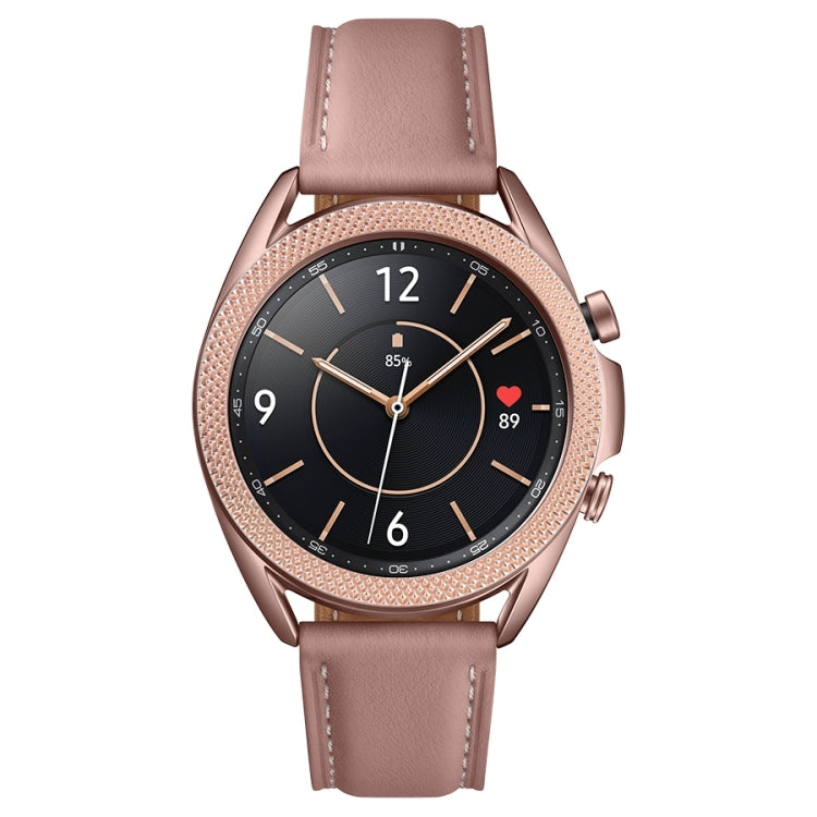 For Samsung Galaxy Watch 3 45mm Smart Watch Rhombus Texture Bezel Ring