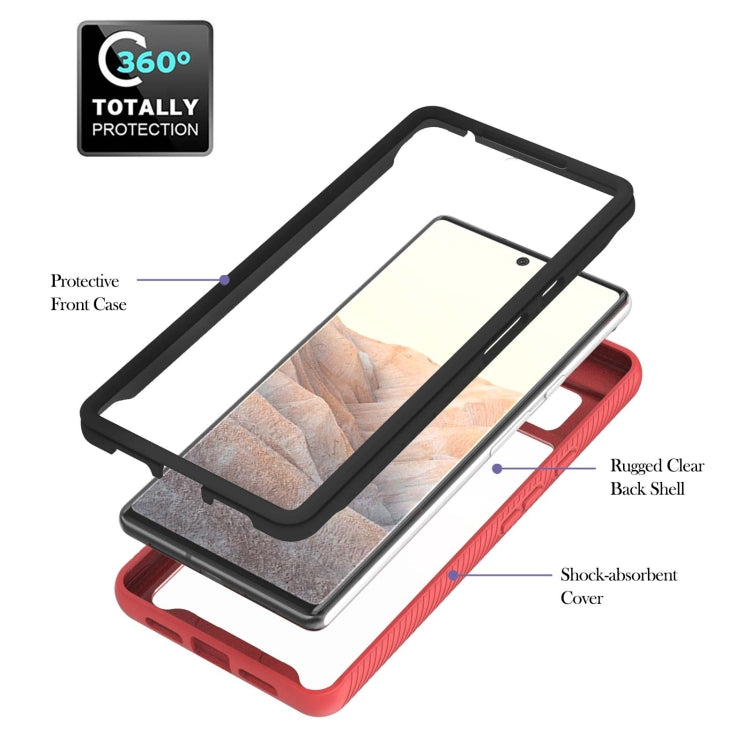 For Google Pixel 6 Starry Sky Solid Color Series Shockproof PC + TPU Protective Case with Ring Holder & Magnetic Function