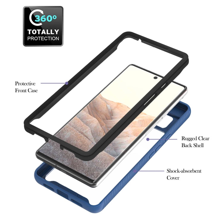 For Google Pixel 6 Starry Sky Solid Color Series Shockproof PC + TPU Protective Case with Ring Holder & Magnetic Function