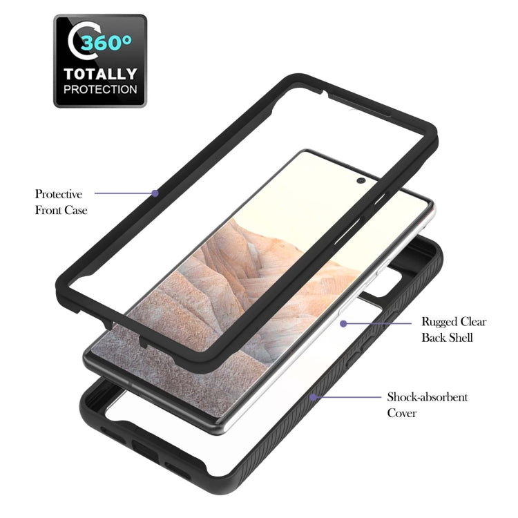 For Google Pixel 6 Starry Sky Solid Color Series Shockproof PC + TPU Protective Case with Ring Holder & Magnetic Function