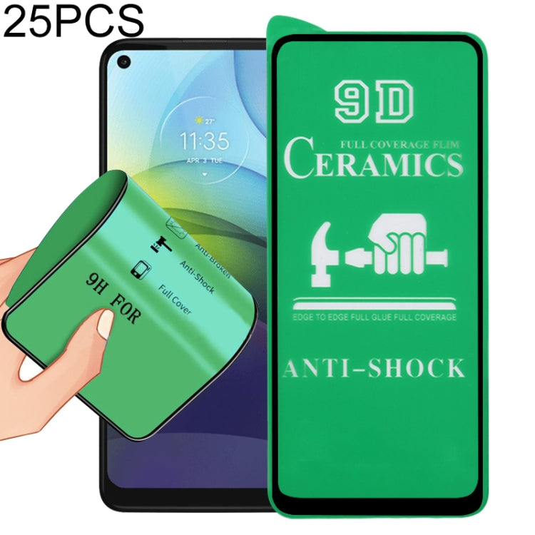 For Motorola Moto G9 Power 25 PCS 9D Full Screen Full Glue Ceramic Film
