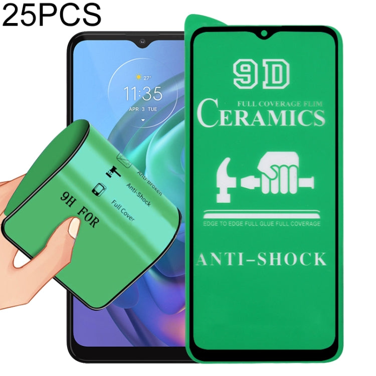 For Motorola Moto G10 25 PCS 9D Full Screen Full Glue Ceramic Film