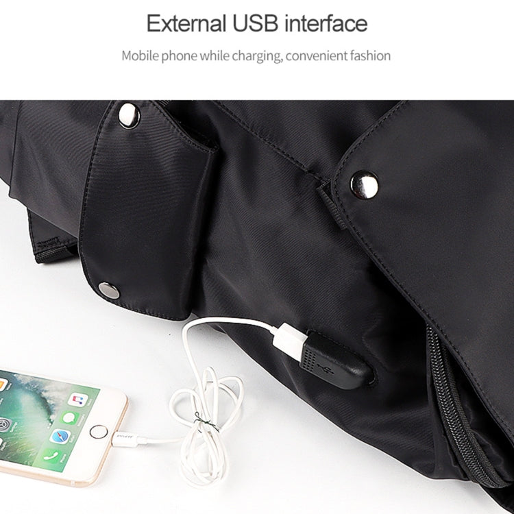 SJ02 13-15.6 inch Universal Large-capacity Laptop Backpack with USB Charging Port