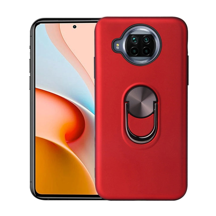 For Xiaomi Redmi Note 9 Pro 5G 360 Rotary Multifunctional Stent PC+TPU Case with Magnetic Invisible Holder
