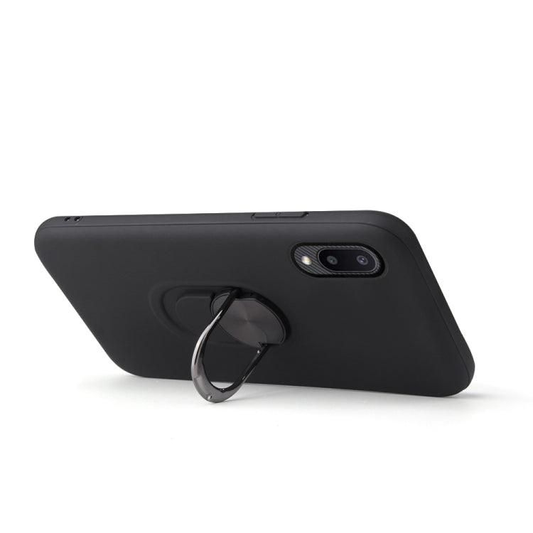 For Samsung Galaxy A02 360 Rotary Multifunctional Stent PC+TPU Case with Magnetic Invisible Holder