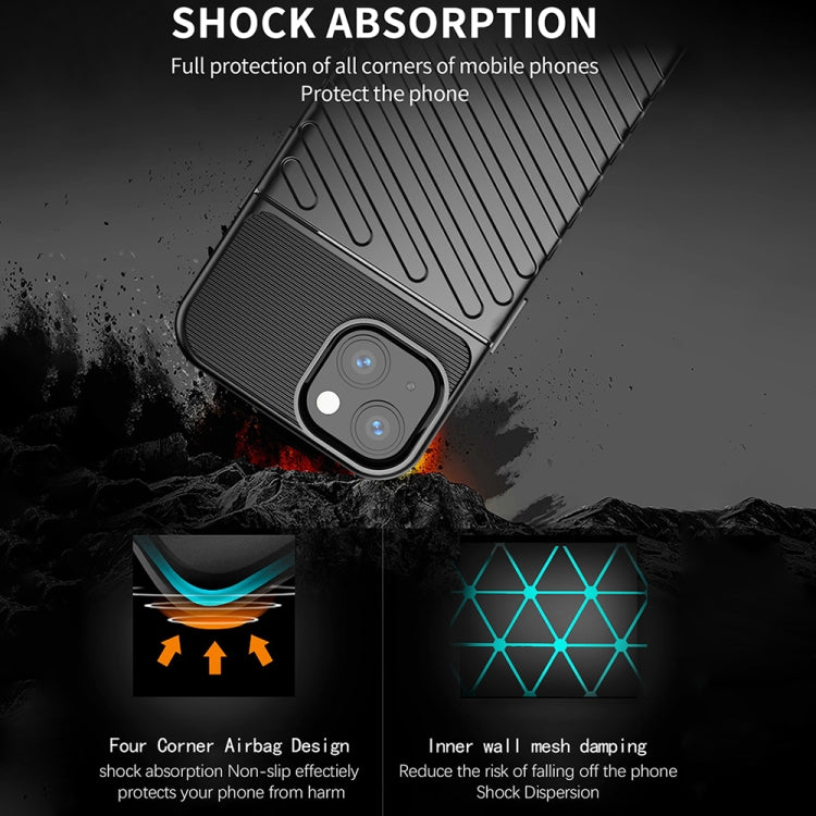 For iPhone 13 Thunderbolt Shockproof TPU Soft Case