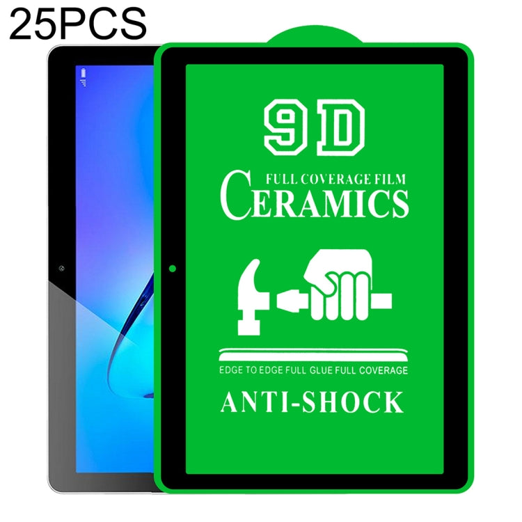 For Huawei MediaPad T3 10 9.6 inch 25 PCS 9D Full Screen Full Glue Ceramic Film