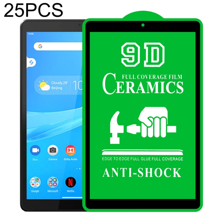 For Lenovo Tab M8 8 inch 25 PCS 9D Full Screen Full Glue Ceramic Film