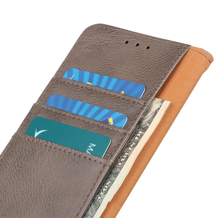 For Samsung Galaxy M32 KHAZNEH Cowhide Texture Horizontal Flip Leather Case with Holder & Card Slots & Wallet