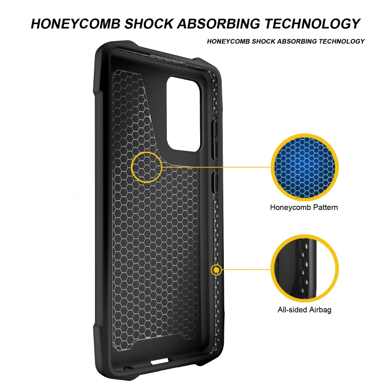 For Samsung Galaxy A72 5G / 4G Stainless Steel Metal PC Back Cover + TPU Heavy Duty Armor Shockproof Case