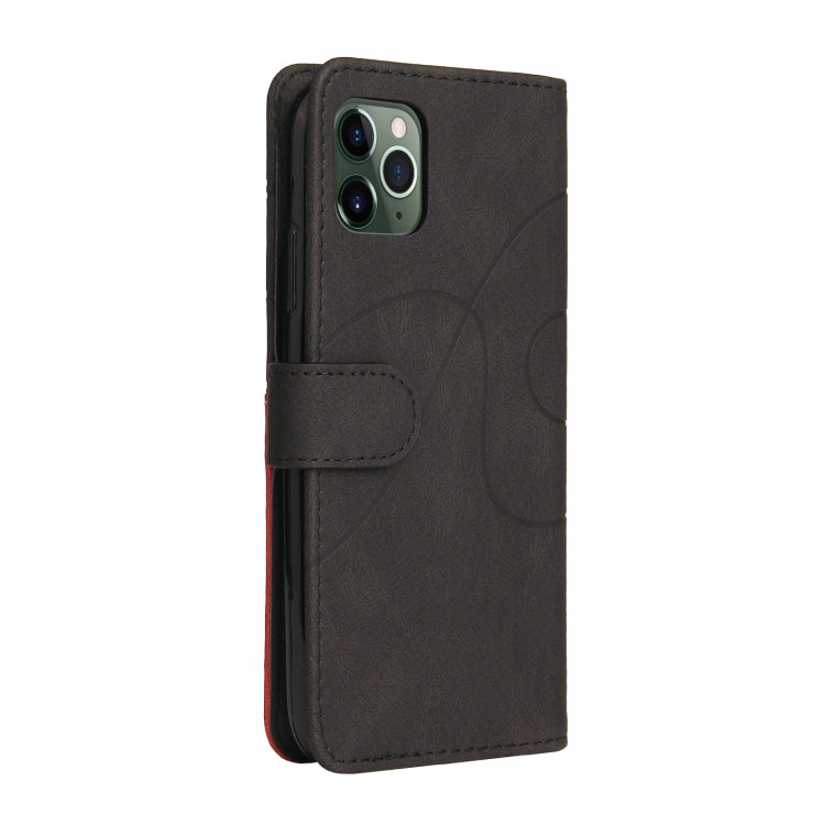 For iPhone 11 Pro Dual-color Splicing Horizontal Flip PU Leather Case with Holder & Card Slots & Wallet