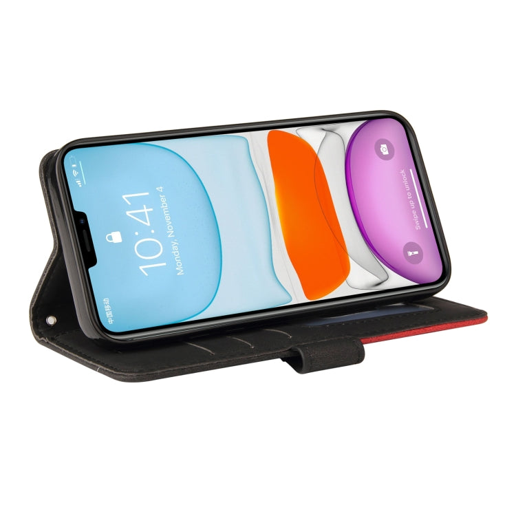 For iPhone 11 Pro Dual-color Splicing Horizontal Flip PU Leather Case with Holder & Card Slots & Wallet