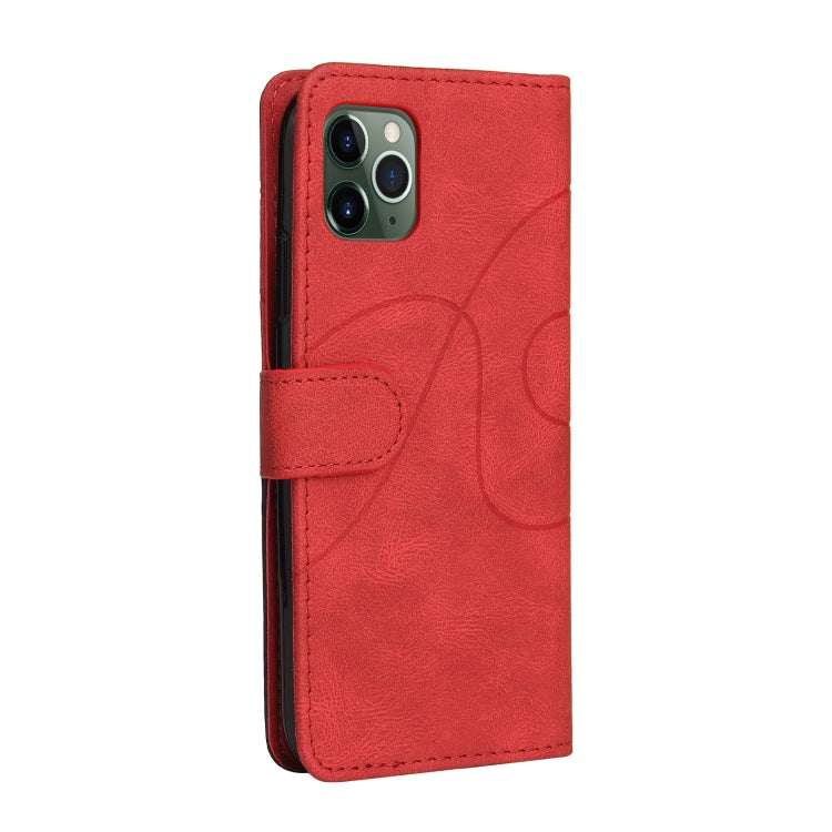 For iPhone 11 Pro Dual-color Splicing Horizontal Flip PU Leather Case with Holder & Card Slots & Wallet