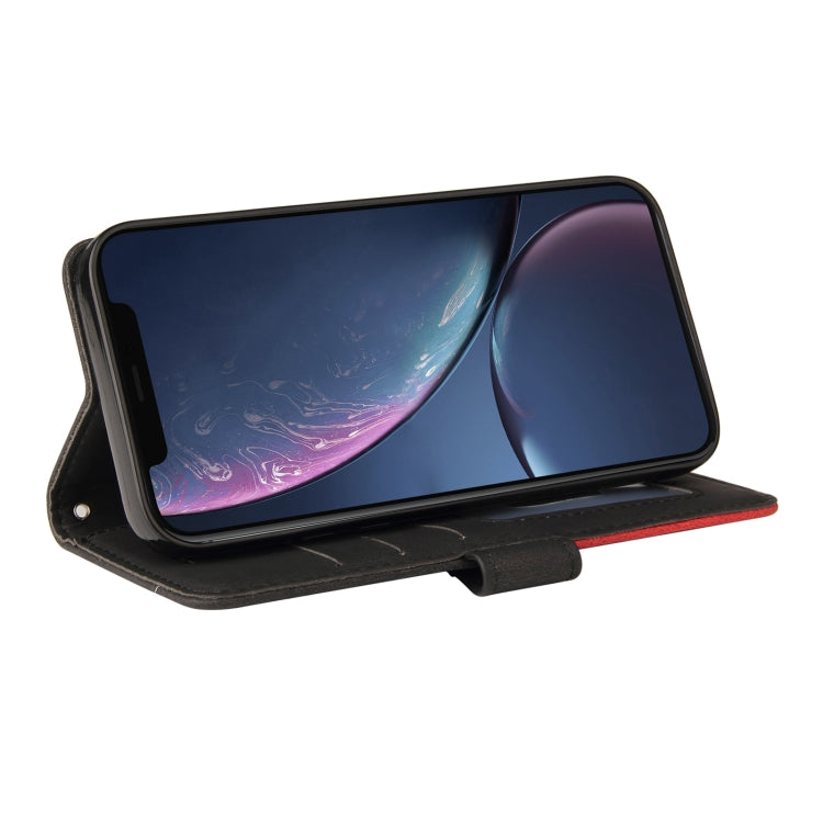 For iPhone 11 Dual-color Splicing Horizontal Flip PU Leather Case with Holder & Card Slots & Wallet