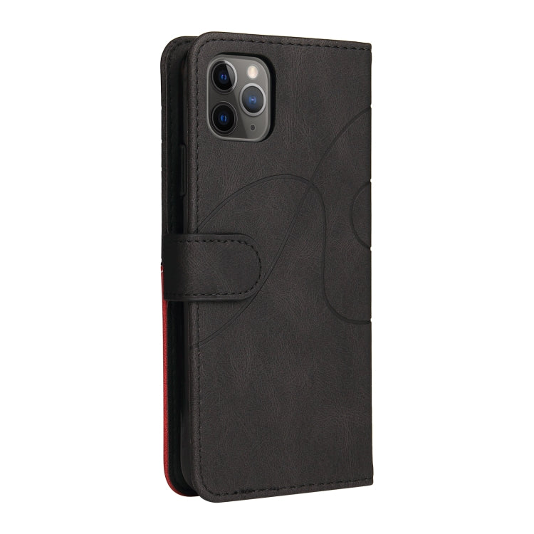 For iPhone 11 Pro Max Dual-color Splicing Horizontal Flip PU Leather Case with Holder & Card Slots & Wallet