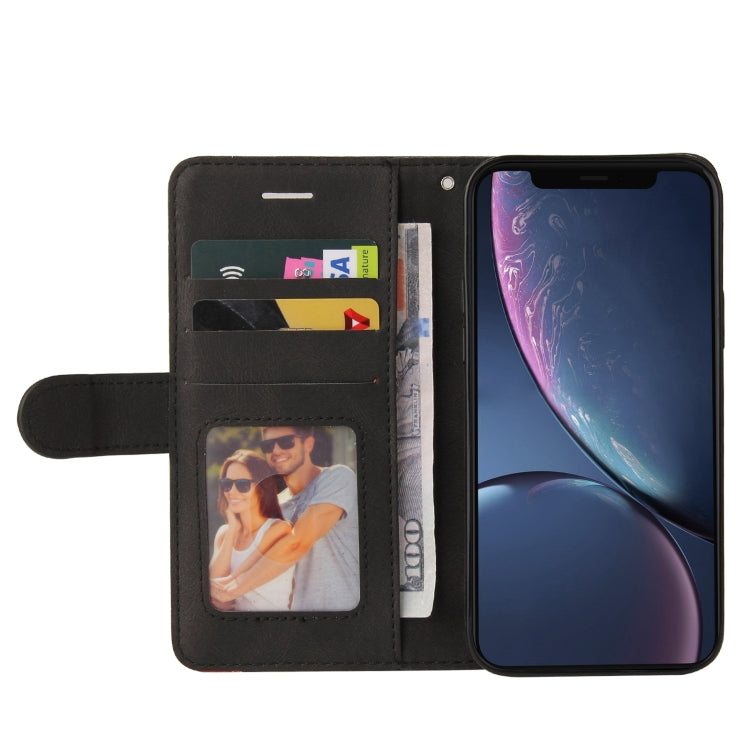 For iPhone 11 Pro Max Dual-color Splicing Horizontal Flip PU Leather Case with Holder & Card Slots & Wallet