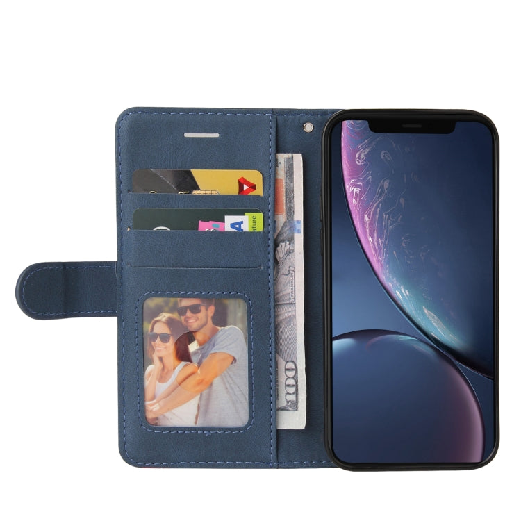 For iPhone 11 Pro Max Dual-color Splicing Horizontal Flip PU Leather Case with Holder & Card Slots & Wallet