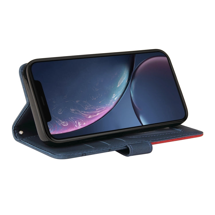 For iPhone 11 Pro Max Dual-color Splicing Horizontal Flip PU Leather Case with Holder & Card Slots & Wallet