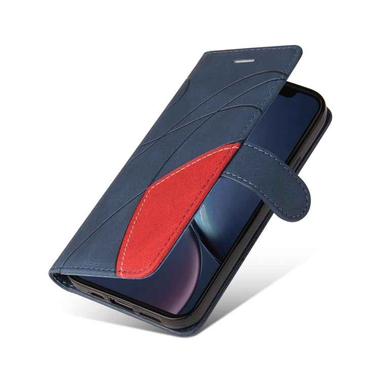 For iPhone 11 Pro Max Dual-color Splicing Horizontal Flip PU Leather Case with Holder & Card Slots & Wallet