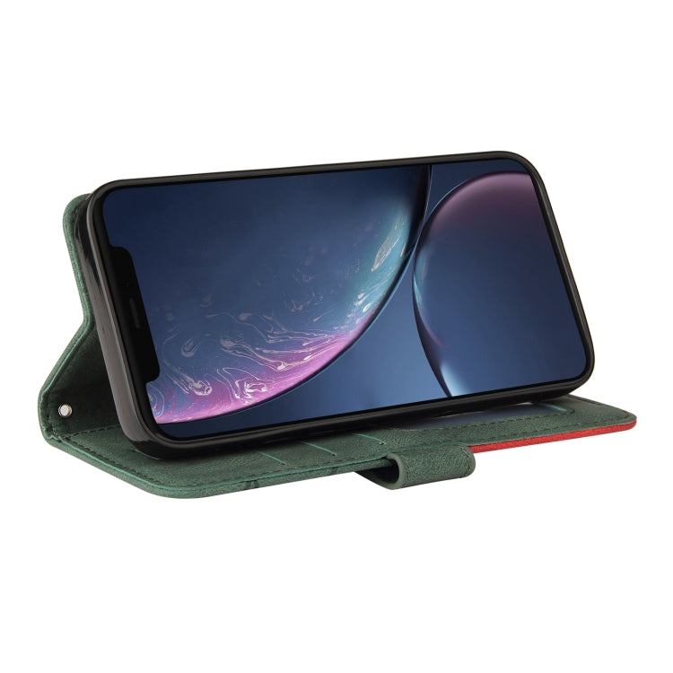 For iPhone 11 Pro Max Dual-color Splicing Horizontal Flip PU Leather Case with Holder & Card Slots & Wallet
