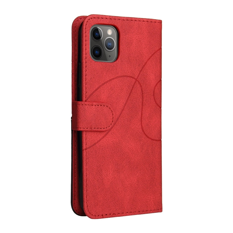 For iPhone 11 Pro Max Dual-color Splicing Horizontal Flip PU Leather Case with Holder & Card Slots & Wallet